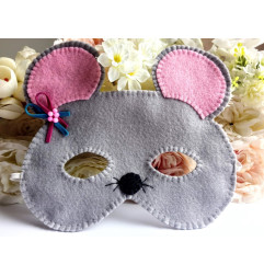 Mouse mask with decor – Ditte.lv children's carnival costume