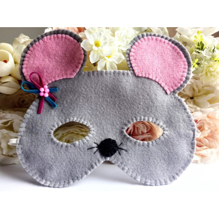 Mouse mask with decor – Ditte.lv children's carnival costume