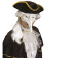 Venetian mask with long nose white, plan