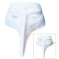 Venetian mask with long nose white, plan