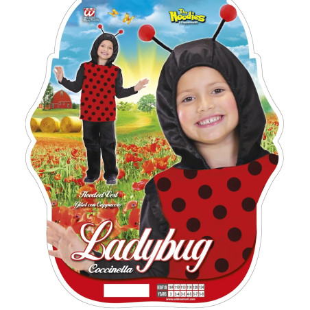Ladybug costume 113-134 cm