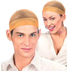 Wig cap brown, 2 pcs.