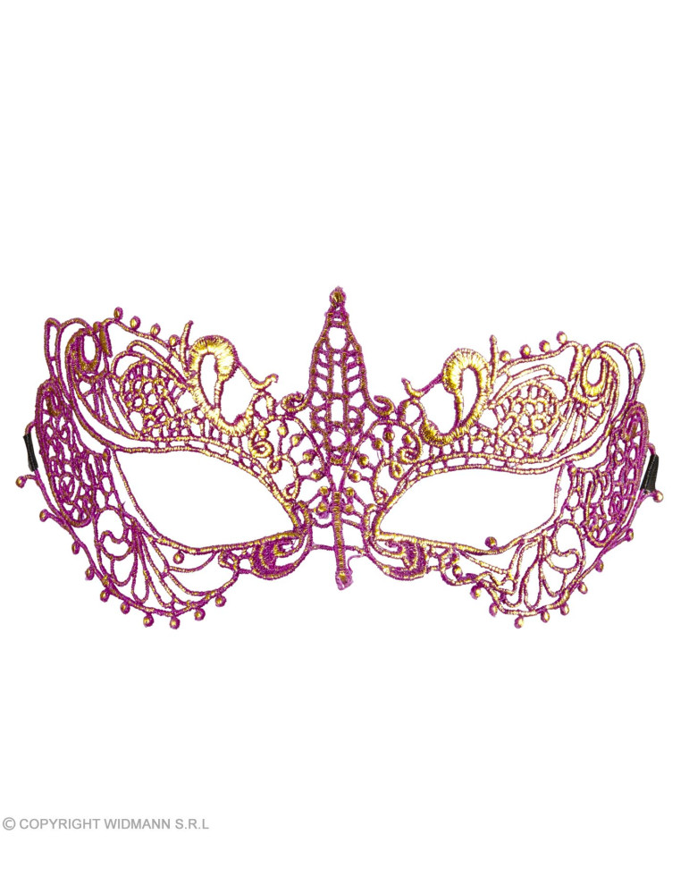 Venēcijas mežģīņu acu maska violeta