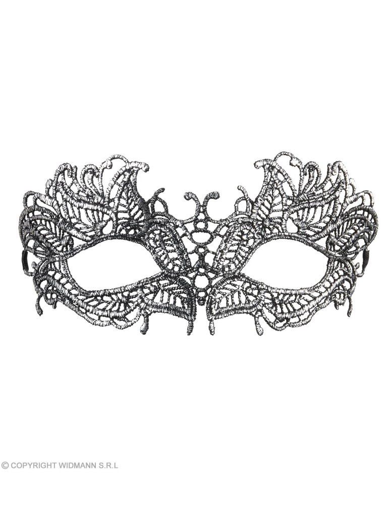Venēcijas mežģīņu acu maska antīka sudraba