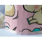 Fabric crown Unicorn, pink auduma-kronis-vienradzis-roza-ditte-party-decorations-MP47