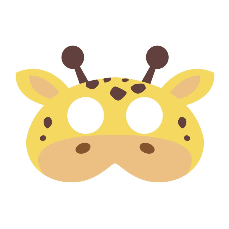 Giraffe mask felt zirafes-maska-partypal-910006-1