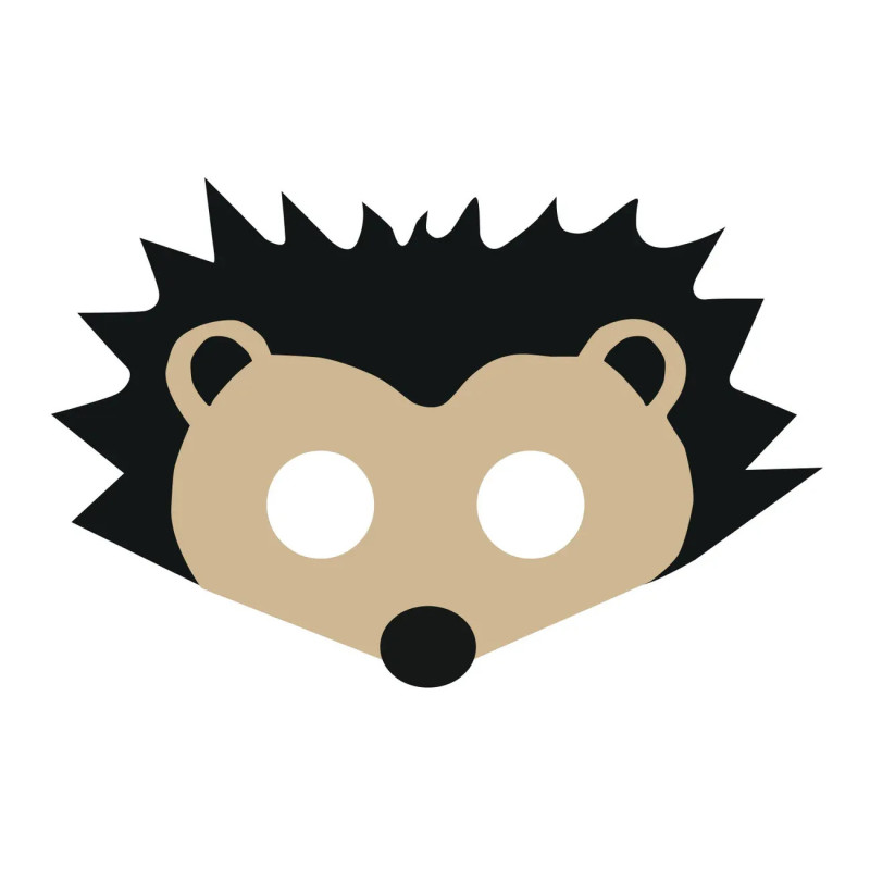 Hedgehog mask felt eza-maska-partypal-910020