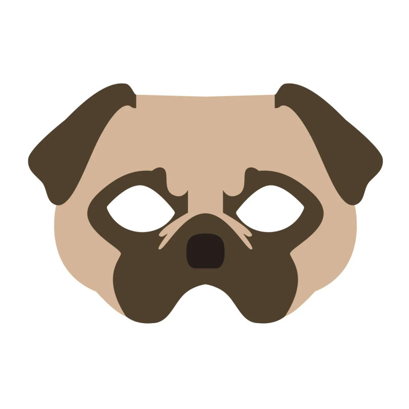 Dog mask felt suna-maska-partypal-910028