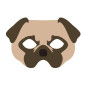 Dog mask felt suna-maska-partypal-910028