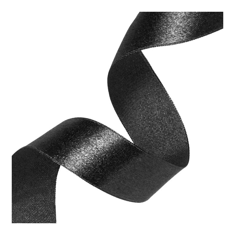 Satin ribbon black 50mm, 23m satina-lente-melna-50mm-23m-partypal-146569