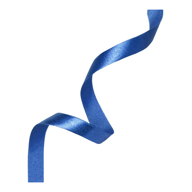 Satin ribbon blue 6mm, 23m satina-lente-zila-6mm-23cm-partypal-146583