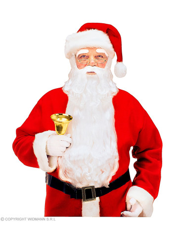 Santa beard with mustache and eyebrows