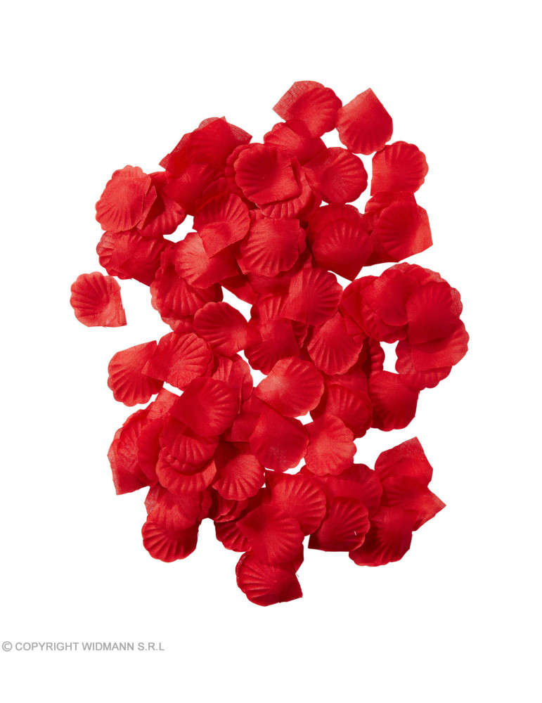 Sarkanas auduma ziedlapiņas, 150 gab.