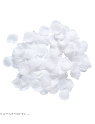 White fabric petals, 150 pcs.