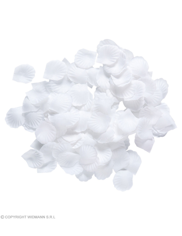Baltas auduma ziedlapiņas, 150 gab.