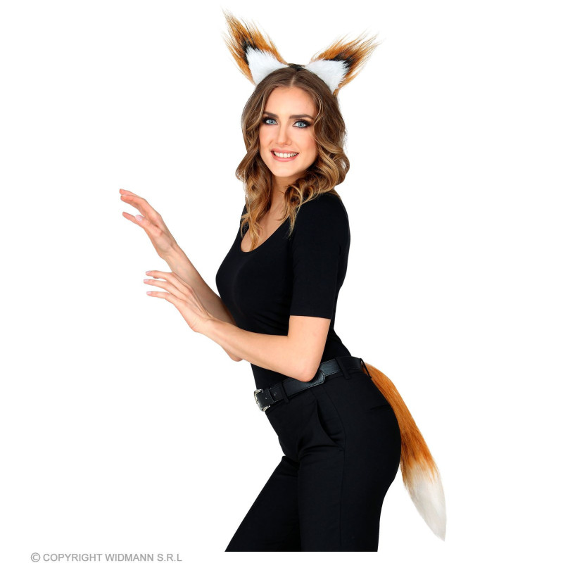 Fox mask - ears, tail lapsas-maska-widmann-10017