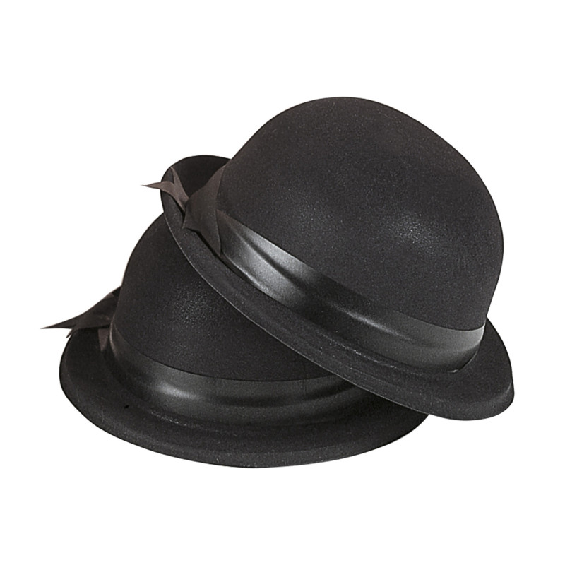Hat Pot black with ribbon hat-pot-black-eith-ribbon-widmann-3398F