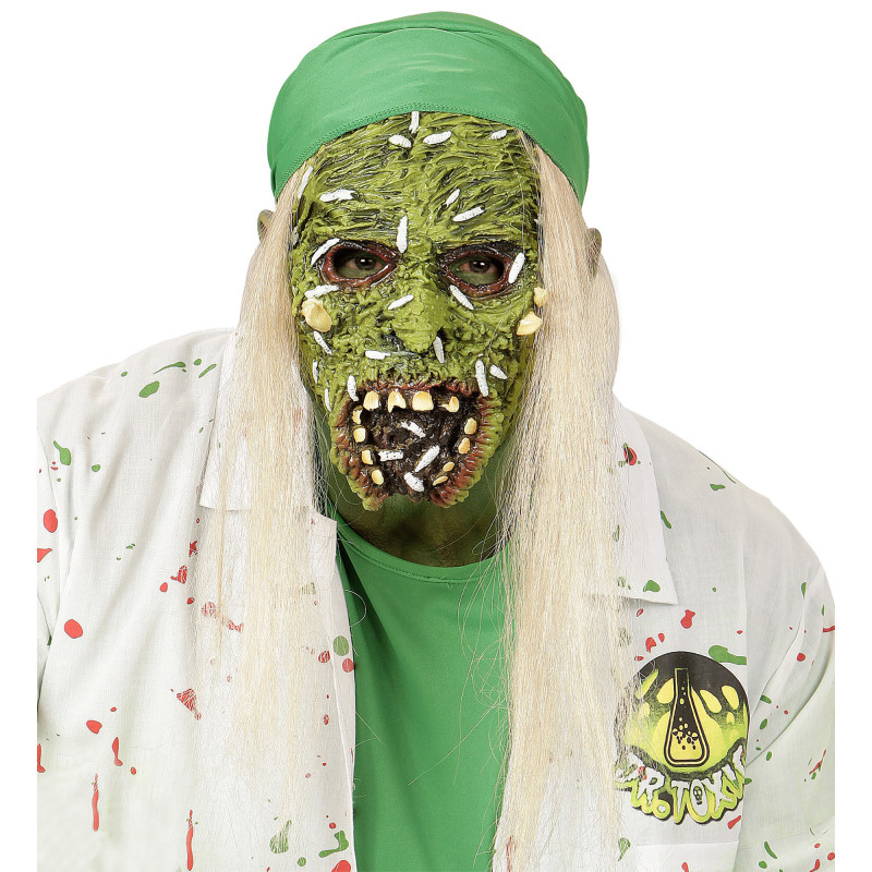 Toksiska zombija maska ar matiem, bērniem toksiska-zombija maska-berniem-widmann-00384