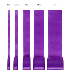 Satīna lente purpura 38mm, 23m