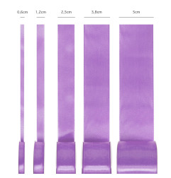 Satin ribbon lilac 38mm, 23m