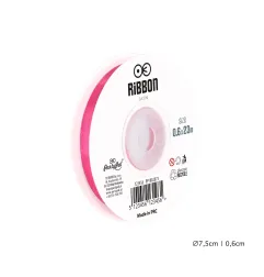 Satīna lente tumši rozā 6mm, 23m