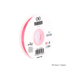 Satīna lente rozā 6mm, 23m