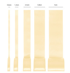 Satin ribbon cream 12mm, 23m