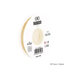 Satin ribbon gold 6mm, 23m