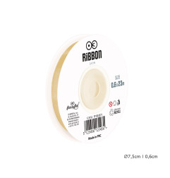 Satīna lente zelta 6mm, 23m