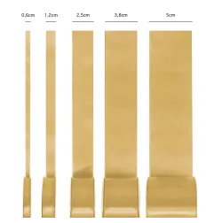 Satin ribbon gold 12mm, 23m