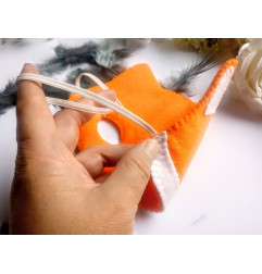 Fox mask Ditte – children's carnival felt mask