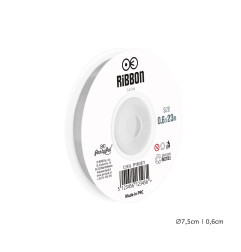 Satīna lente pelēka 6mm, 23m