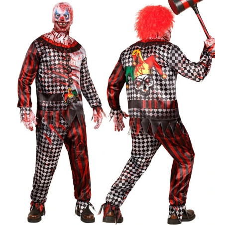 Evil Clown Costume, S-XL