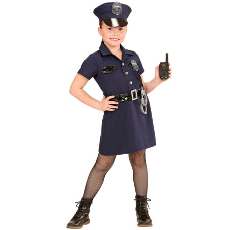 Police girl costume, 116-158 cm