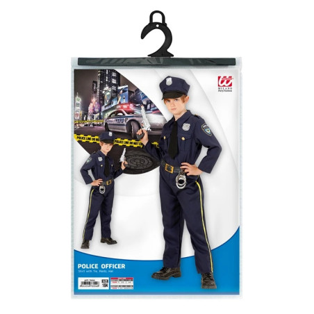 Police officer costume, 104-158 cm
