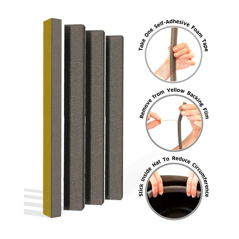 Self-adhesive foam tapes for hats 4 pcs. self-adhesive-tapes-for-hats-4pcs-widmann-51954