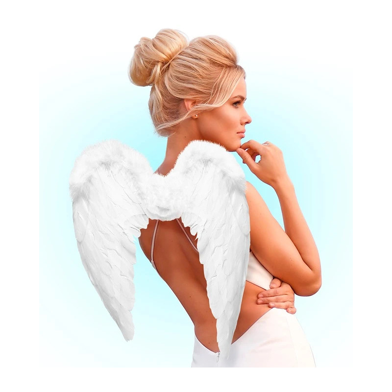 White feather wings 50x40 cm white-feather-wings-50x40cm-widmann-01037