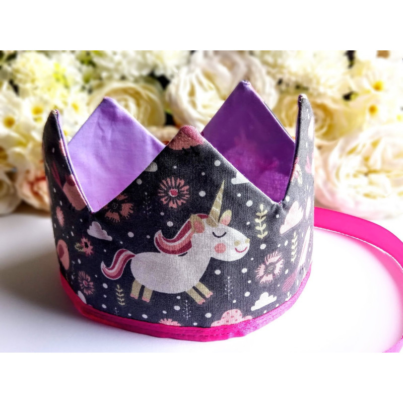Fabric crown Unicorn