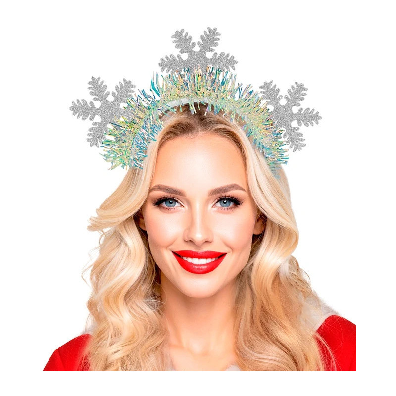 Headpiece Snowflakes glitter headpiece-snowflakes-glitter-widmann-55046