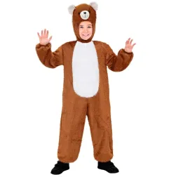 Bear costume fluffy, 113-146 cm