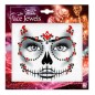 copy of Face jewels - Dia de los muertos red & black