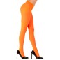 Tights women's 40 den neon orange UV glow, M-XL Women's neon orange 40 den fluorescent tights