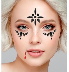 Crystal face stickers Vampire - for a sparkling look | Ditte.eu