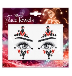 Face crystals and sticker in Harley style in Widmann packaging
