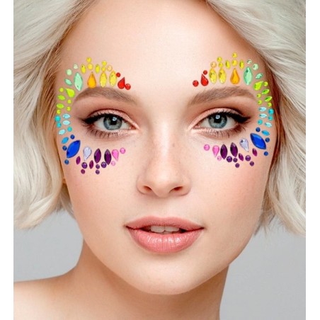 Face jewels - Rainbow Queen