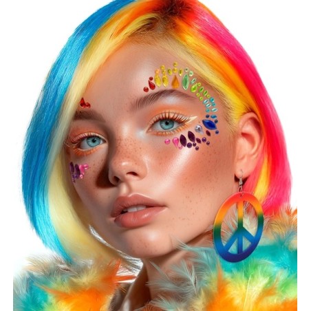 Face jewels - Rainbow Queen