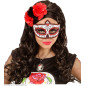 Day of the dead mask red