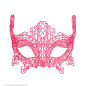 Venetian lace eye mask pink