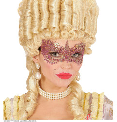 Venetian lace eye mask purple