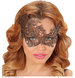 Venetian lace eye mask antique gold